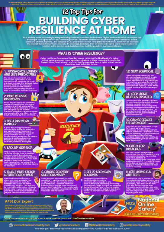 12 Top Tips for Building Cyber Resilience at Home