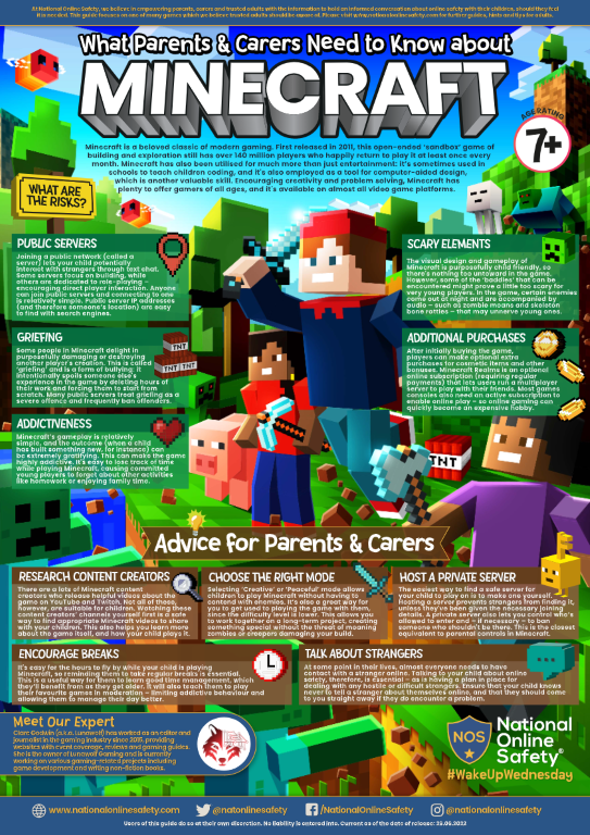 What Parents and Carers Need to Know about Minecraft